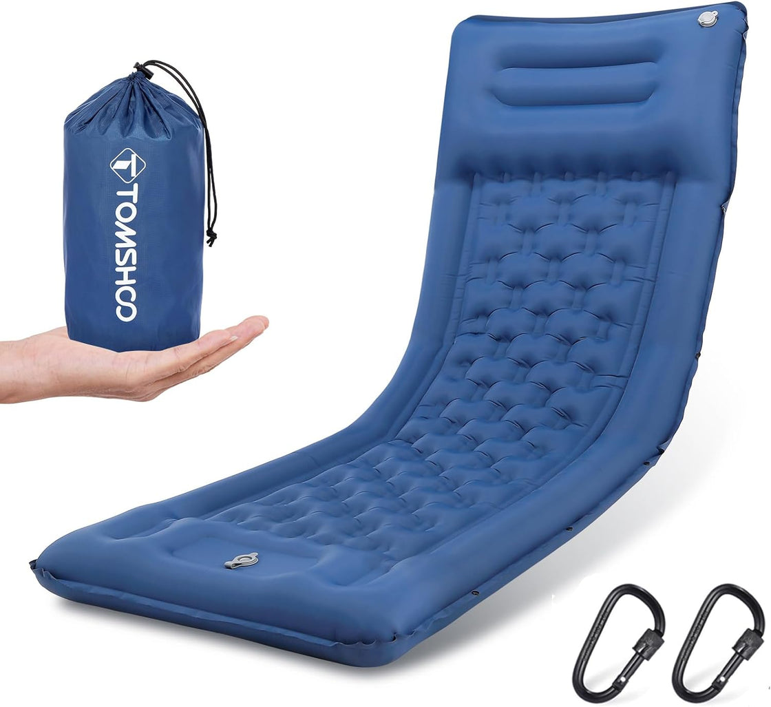 Sleeping Pad, Ultralight Camping Mat Inflatable Camping Mattress with Pillow
