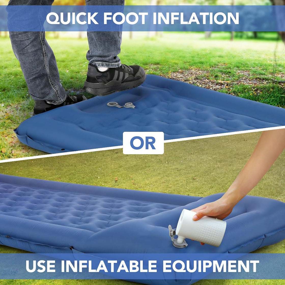 Sleeping Pad, Ultralight Camping Mat Inflatable Camping Mattress with Pillow