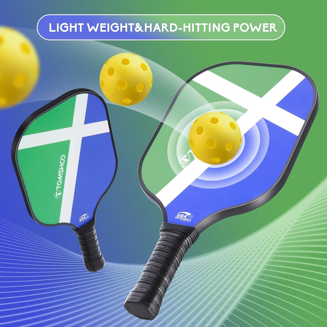 Pickleball Paddles Set of 2