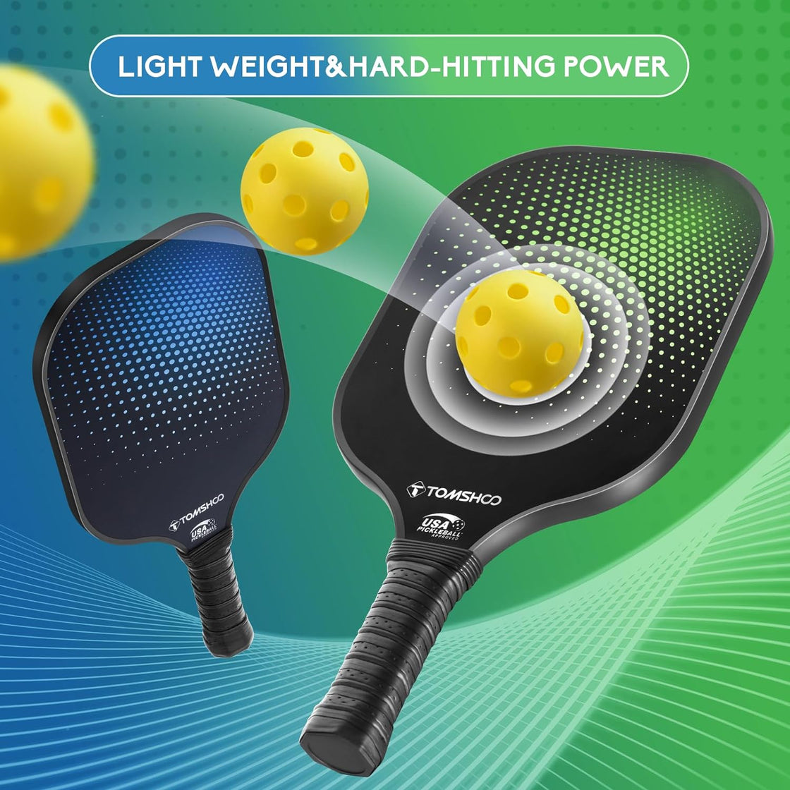Pickleball Paddles Set of 2