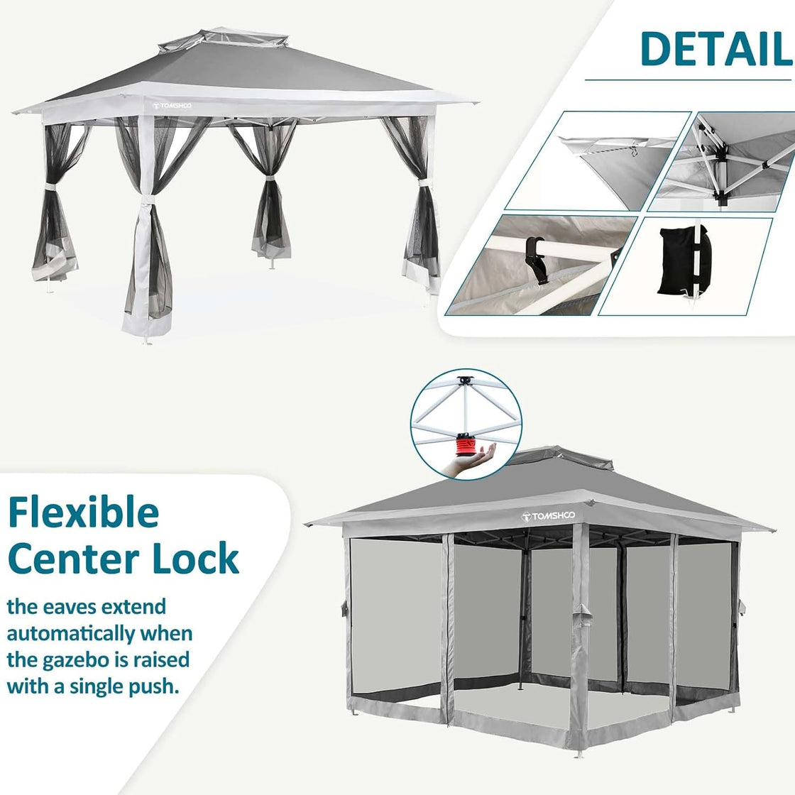 TOMSHOO Outdoor Gazebo