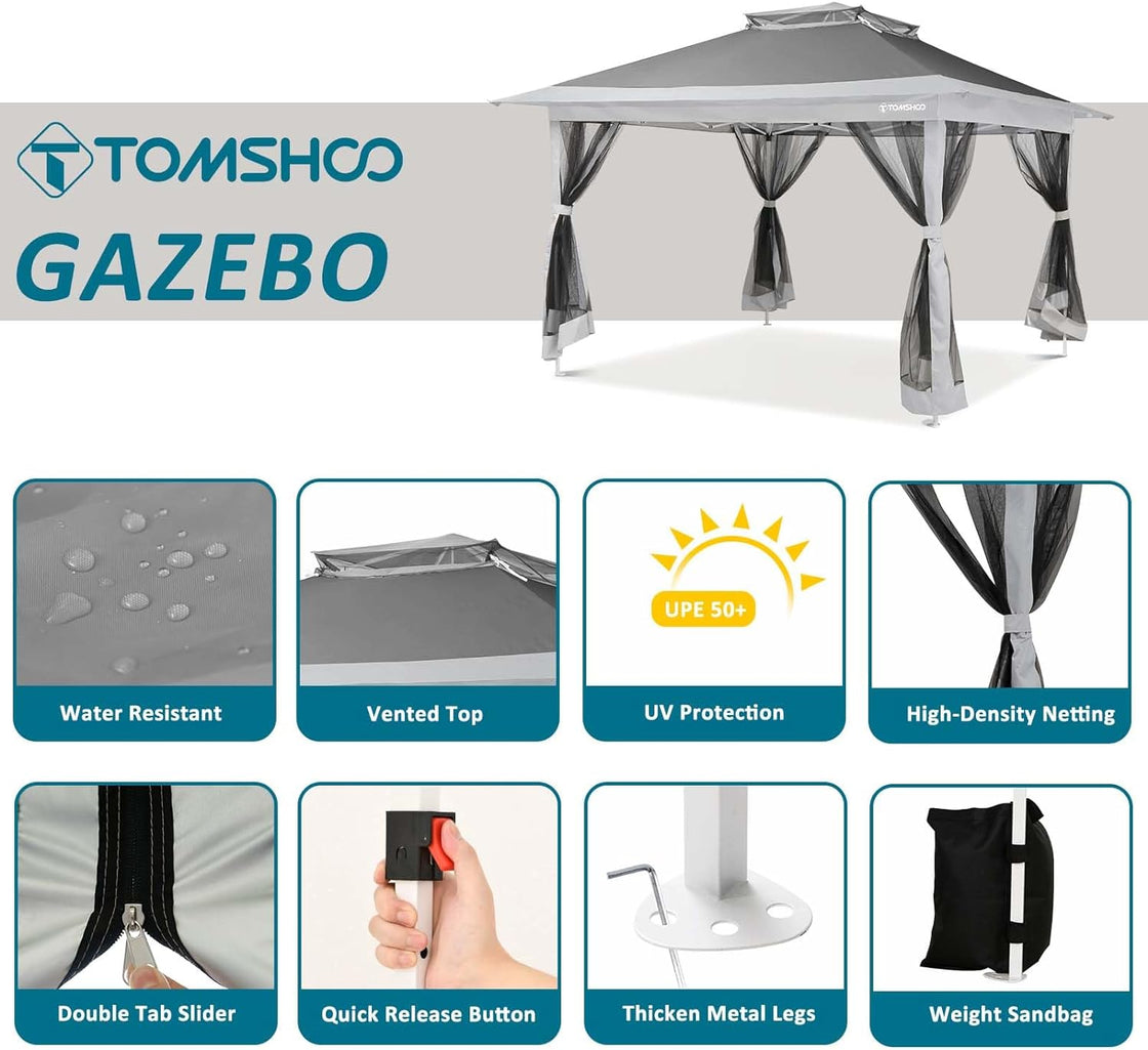 TOMSHOO Outdoor Gazebo